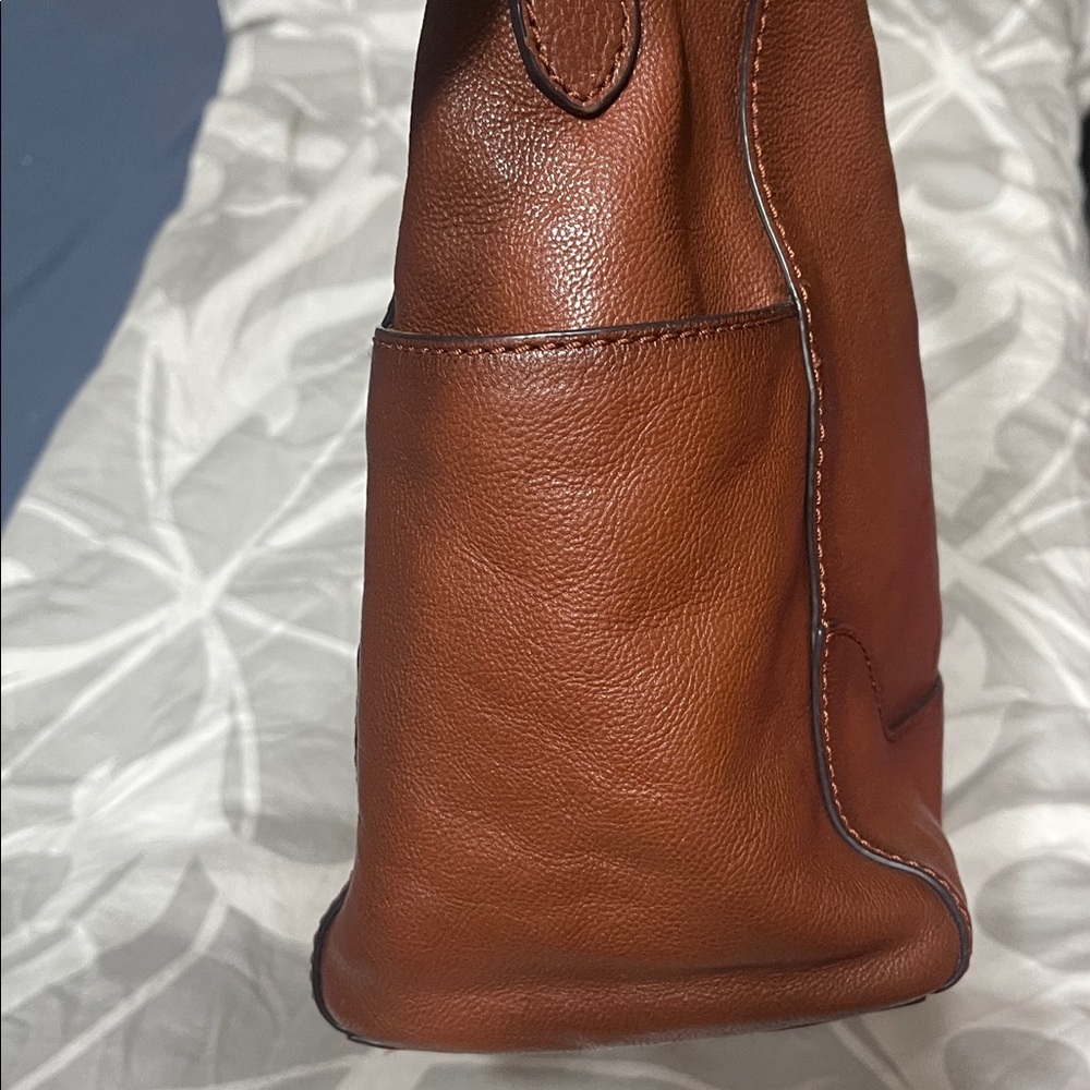 Frye Rich Brown Leather Shoulder Bag - Picture 4 of 8